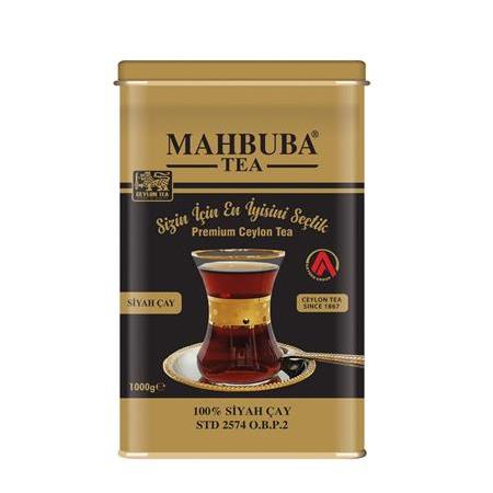 Mahbuba Tea Premium Siyah Çay Metal Kutu 1 kg