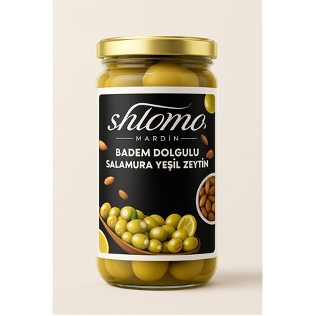 Badem Dolgulu Yeşil Zeytin