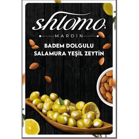 Badem Dolgulu Yeşil Zeytin
